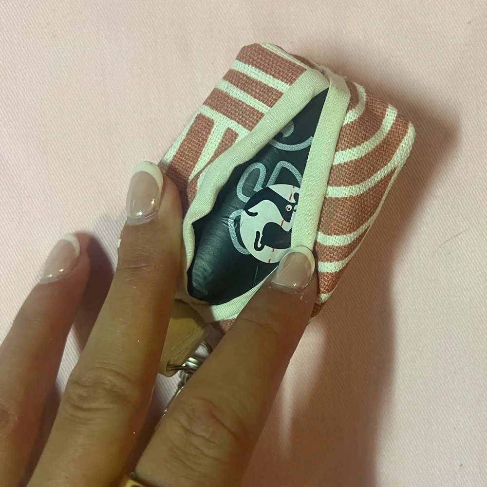 Doggy Poop Bag Patterned Keychain Pouch